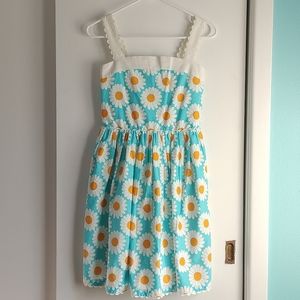 Mini Boden Girl's Daisy Floral Dress 11-12Y Smocked Back